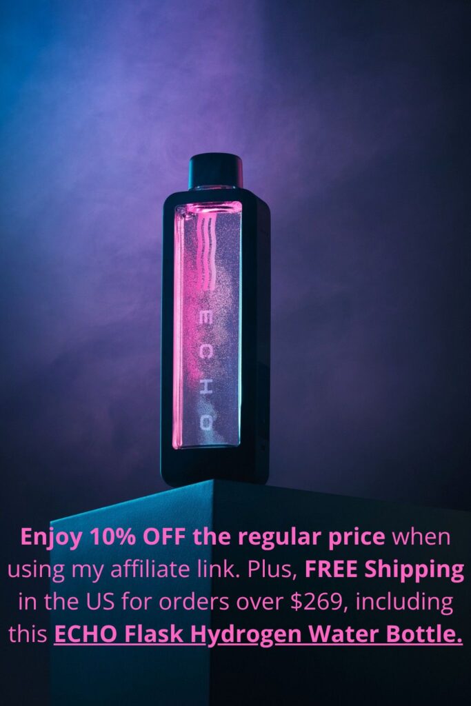 Image of ECHO Flask Hydrogen Water Bottle including the 10% OFF the regular price.