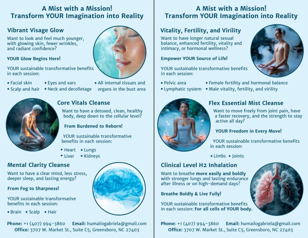 Premium brochure for Molecular Hydrogen Internal Hygiene™